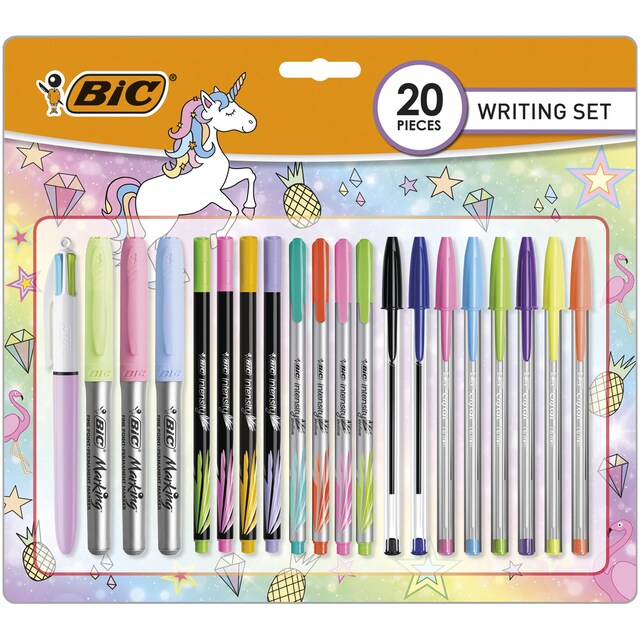 Imagen 0 de Set de escritura 20 unidades BIC pastel