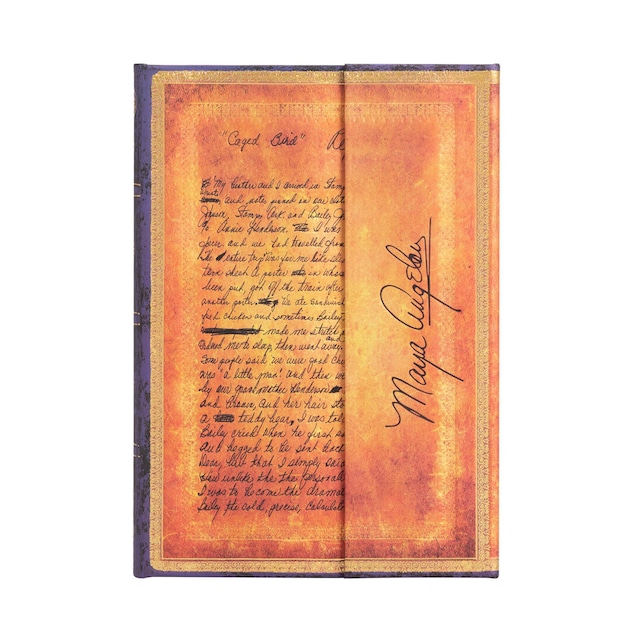 Imagen 0 de Libreta Angelou, Yo sé por qué canta el pájaro enjaulado Midi (130x180x22mm) rayada de 144 pag y cierre con solapa magnética Paperblanks multicolor