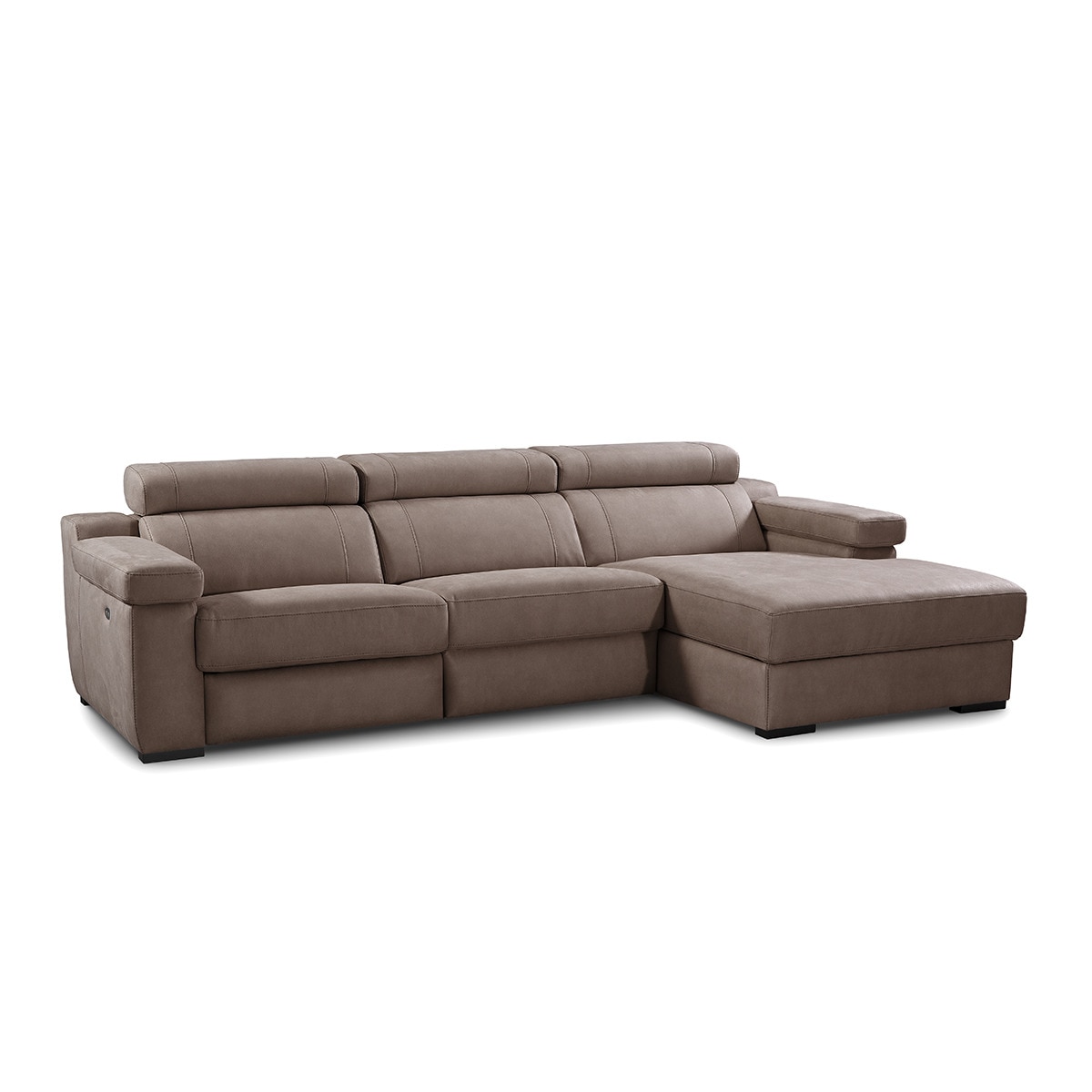 Imagem 0 de Chaise Longue Direita Estofada Reclinável e com Baú City