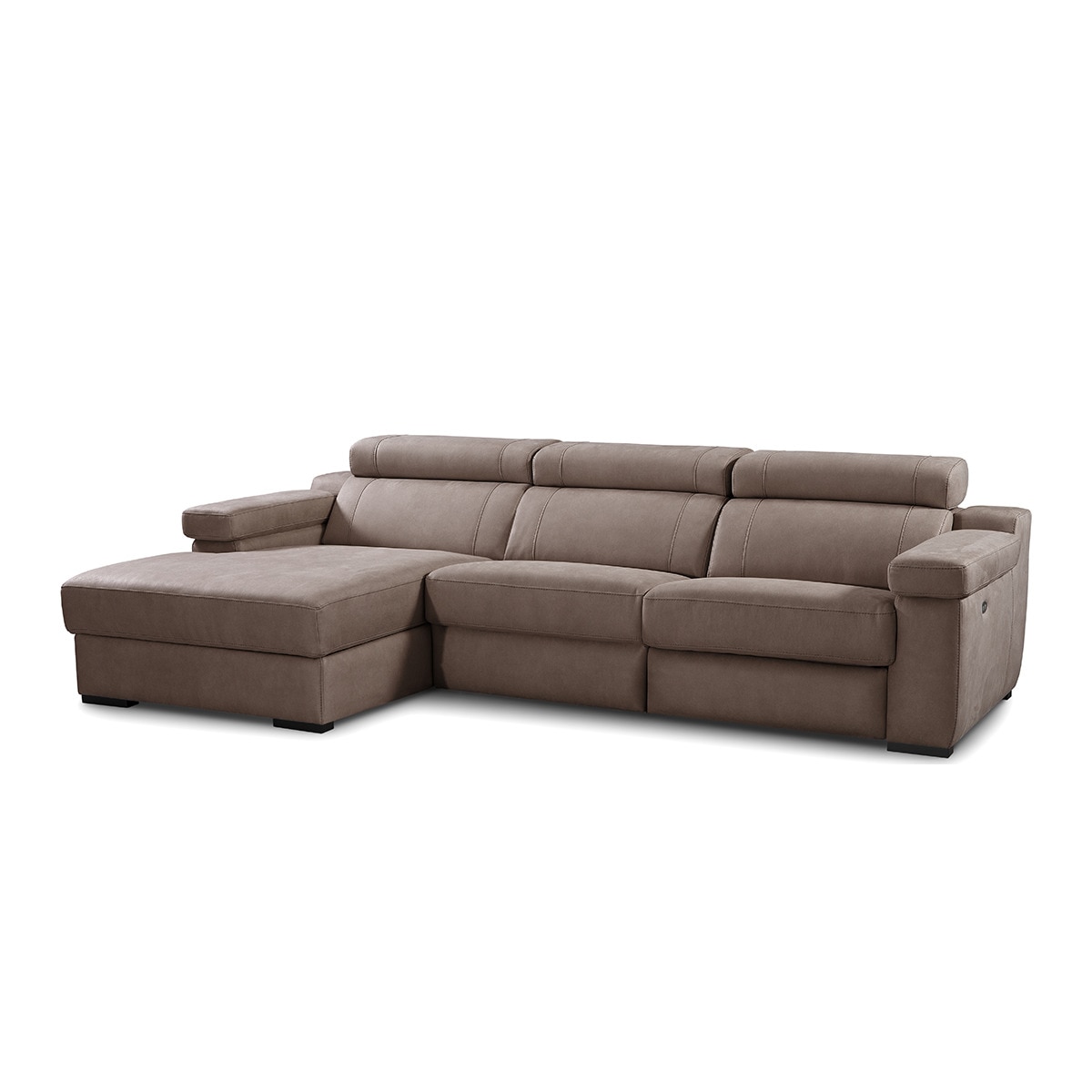 Imagem 0 de Chaise longue esquerdo estofado reclinável e com baú esquerdo City El Corte Inglés