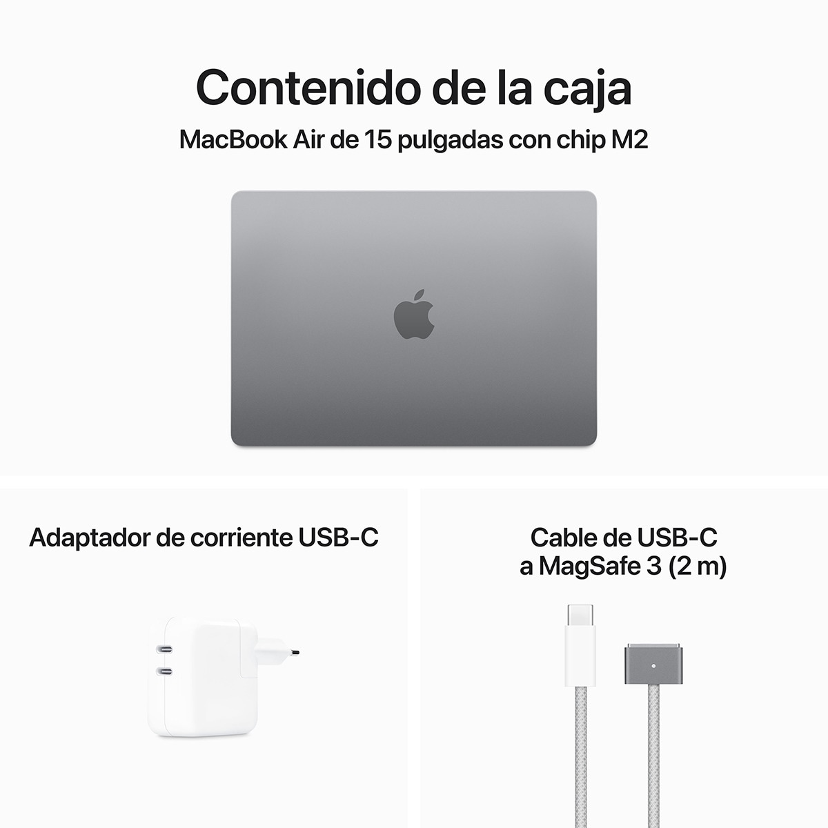 Apple MacBook Air 15 (2023), M2, 8GB, 256GB SSD, 15,3", MacOS Gris espacial-12