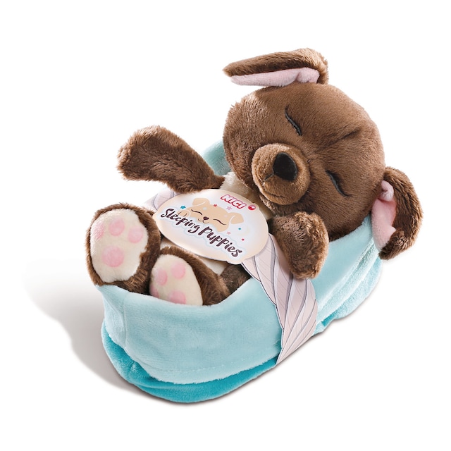 Imagen 0 de Peluche NICI cachorro dormilón marrón