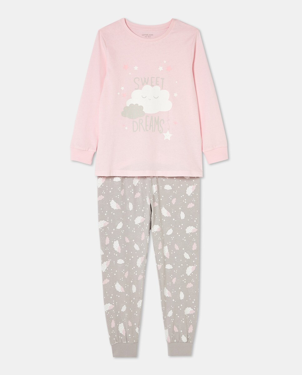 Pyjama pantalon avec imprimé cygne