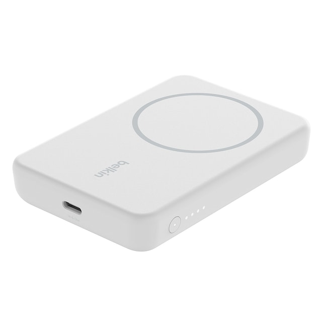 Imagen 0 de Batería externa inalámbrica magnética Belkin 5000 mAh + soporte