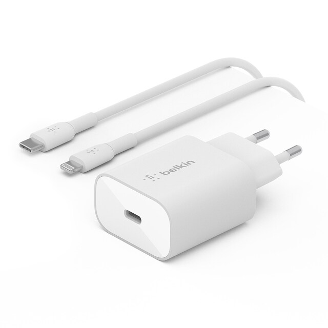 Imagen 0 de Cargador de pared Belkin USB-C PD 3.0 PPS de 25 W + cable USB-C