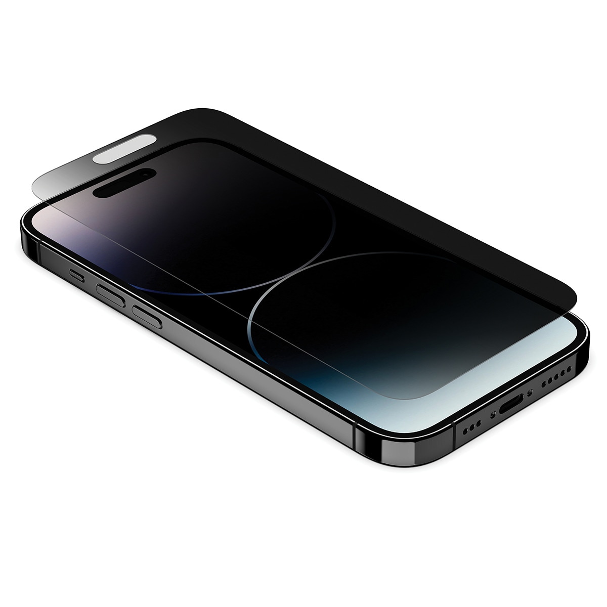Imagen 0 de Protector de pantalla de cristal templado Belkin Privacy con revestimiento antimicrobiano para iPhone 14 Pro