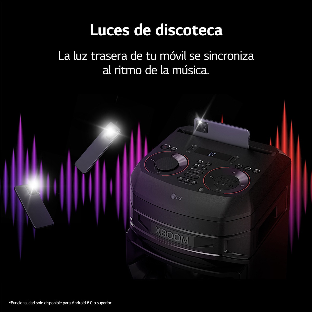 Altavoz LG 2023 XBOOM RNC9 1000W Karaoke DAB+ Bluetooth Negro-6