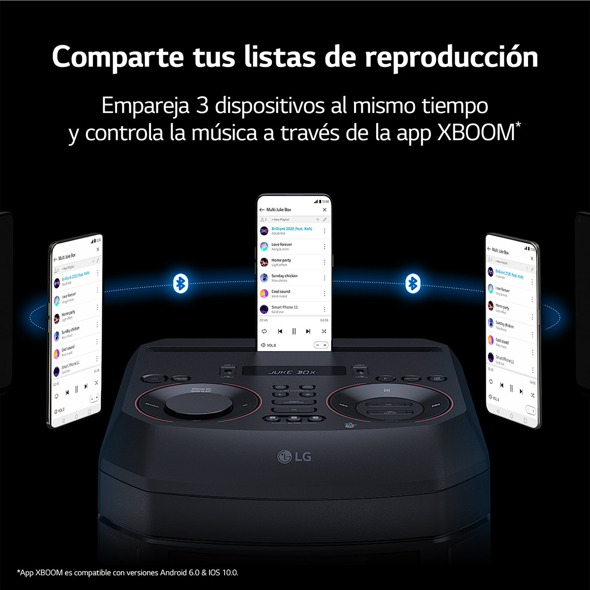 Altavoz LG 2023 XBOOM RNC9 1000W Karaoke DAB+ Bluetooth Negro-11