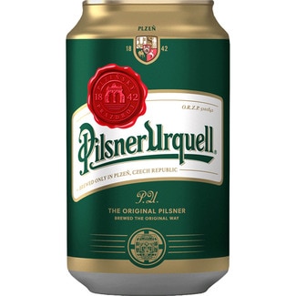 cerveza rubia importación checa lata 33 cl - Pilsner Urquell