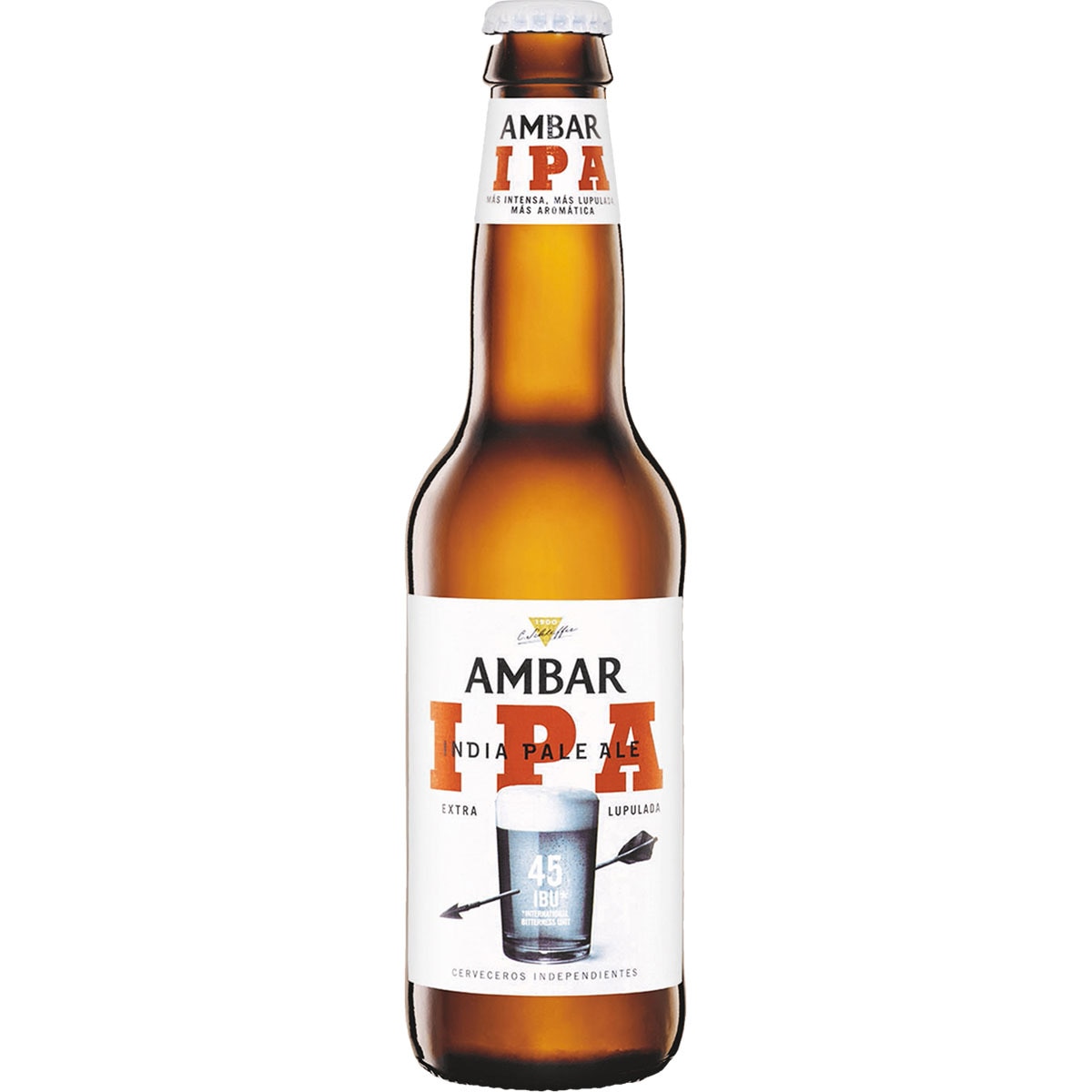 cerveza rubia variedad IPA extra lopulada botella 33 cl
