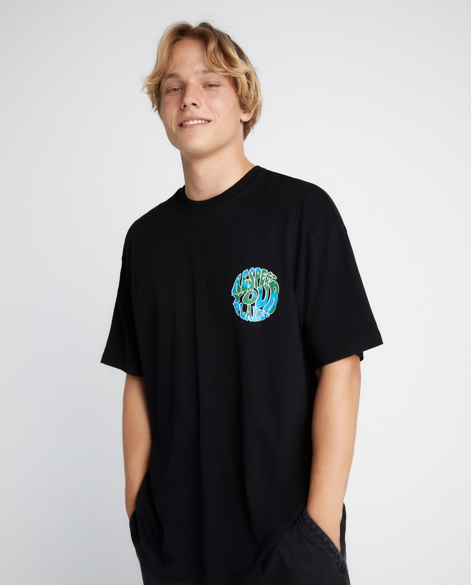 Tshirt à manches courtes avec imprimé sur le devant