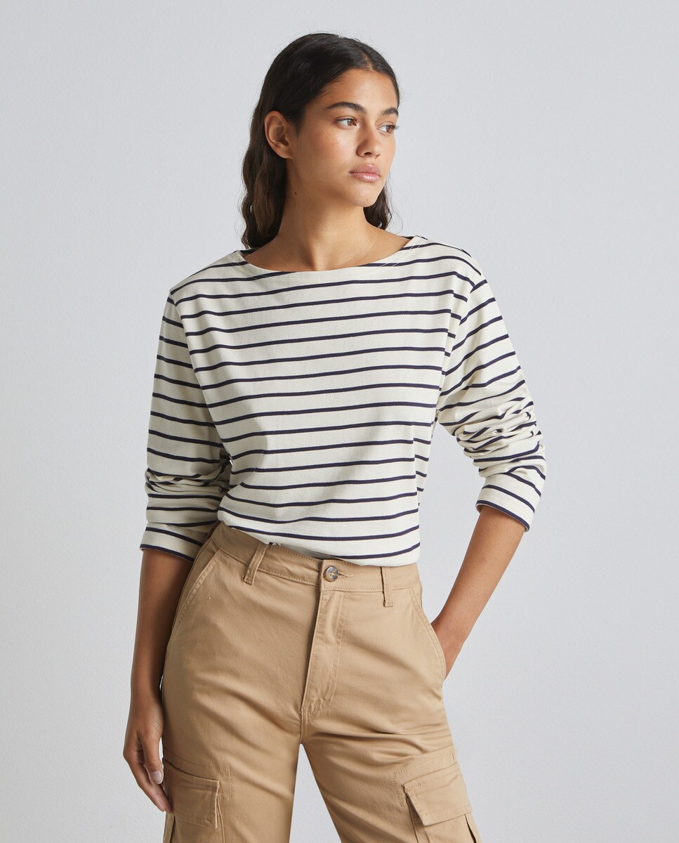 Tshirt à motif à manches longues