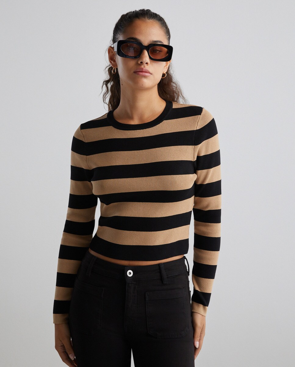 Pull à encolure ronde