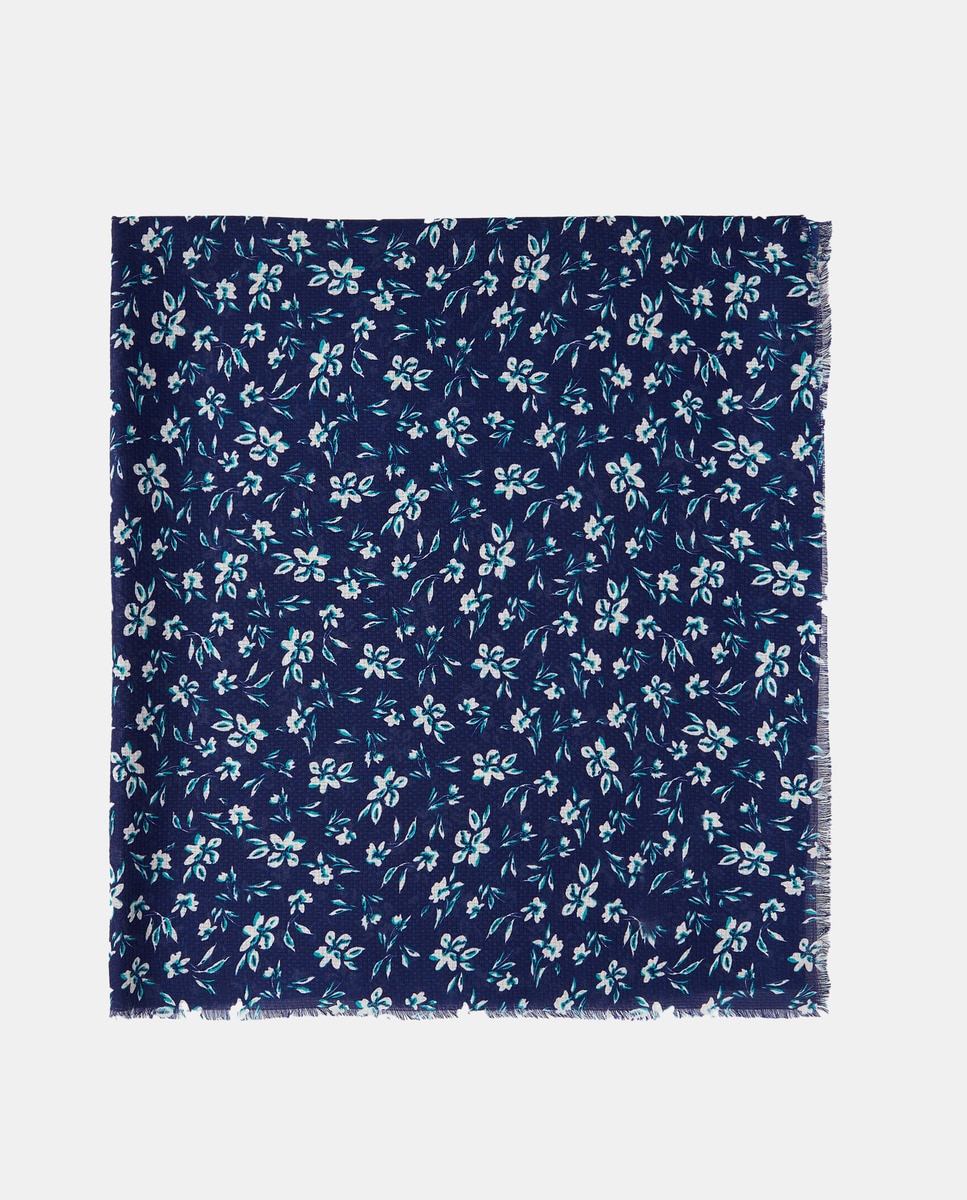 Foulard à motif sur fond