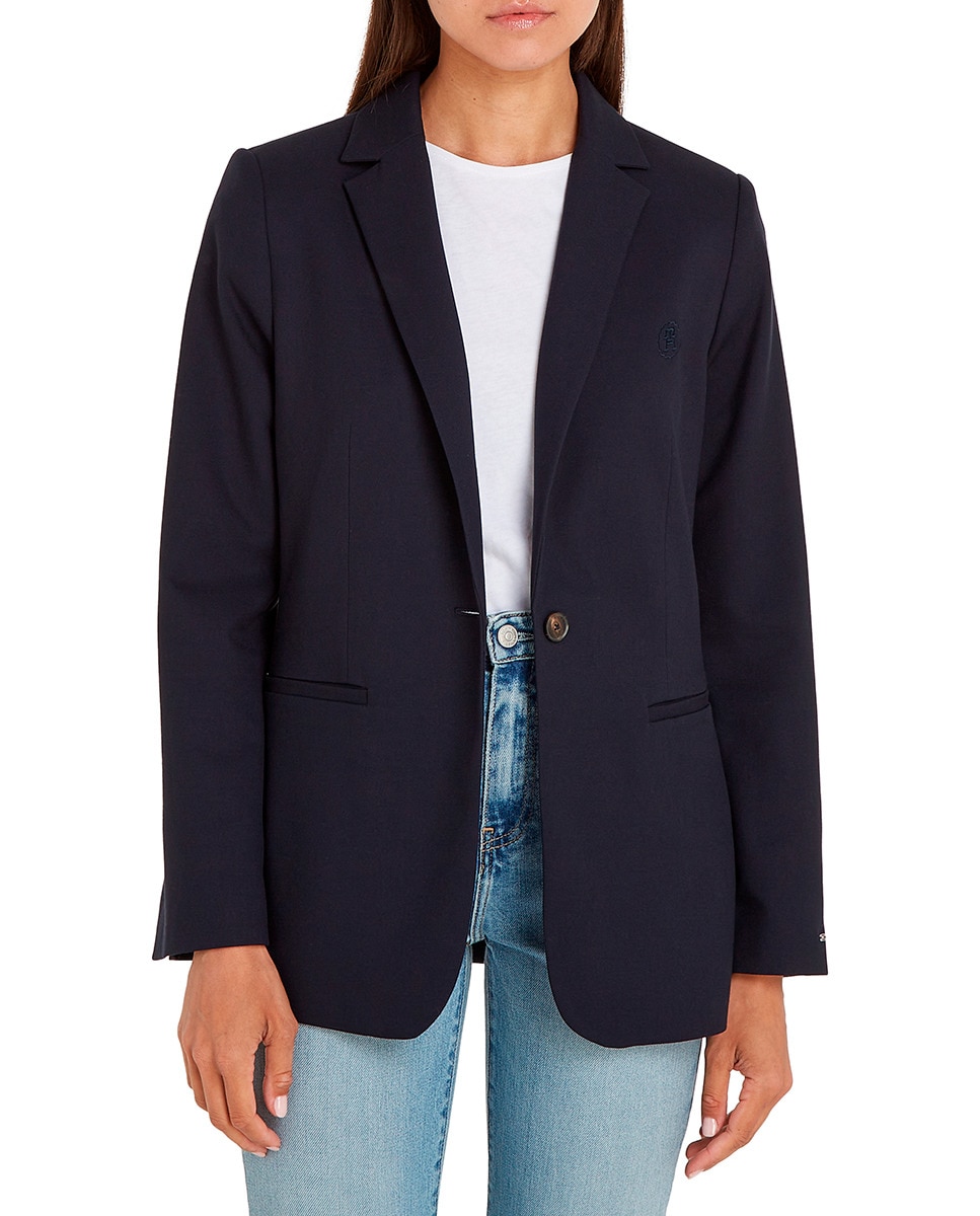 Blazer coupe regular un bouton