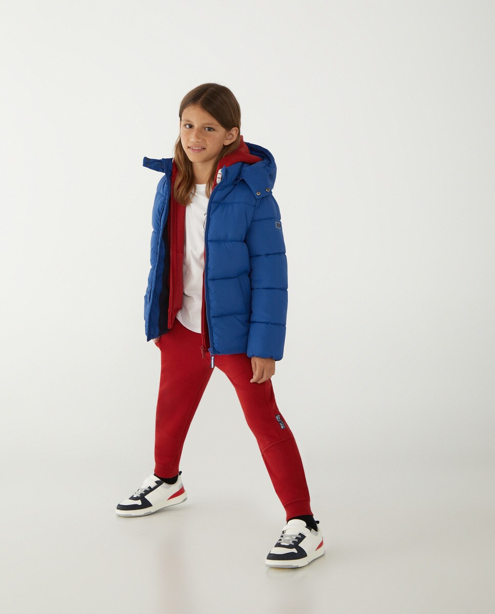 Parka basique matelassée unie