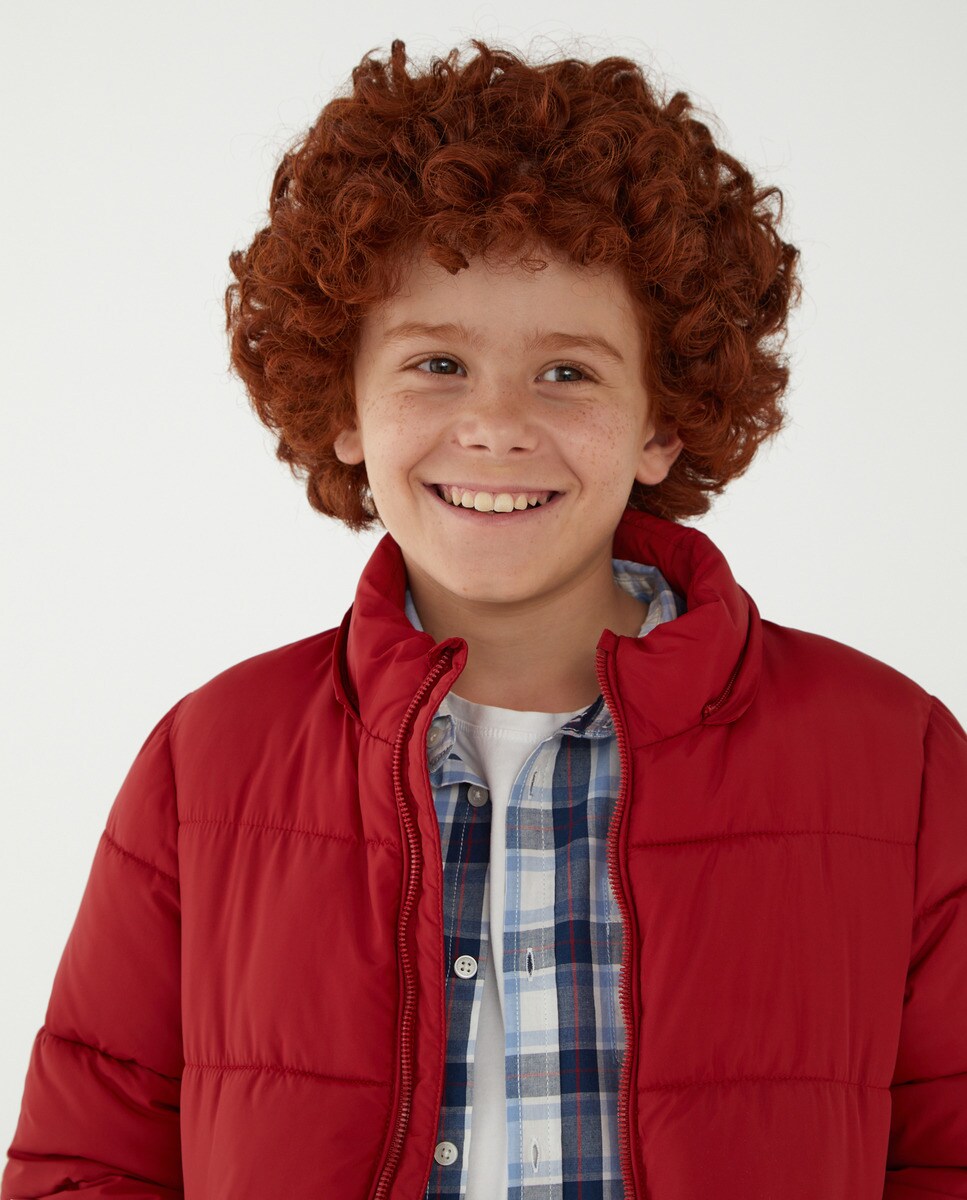 Parka basique matelassée unie