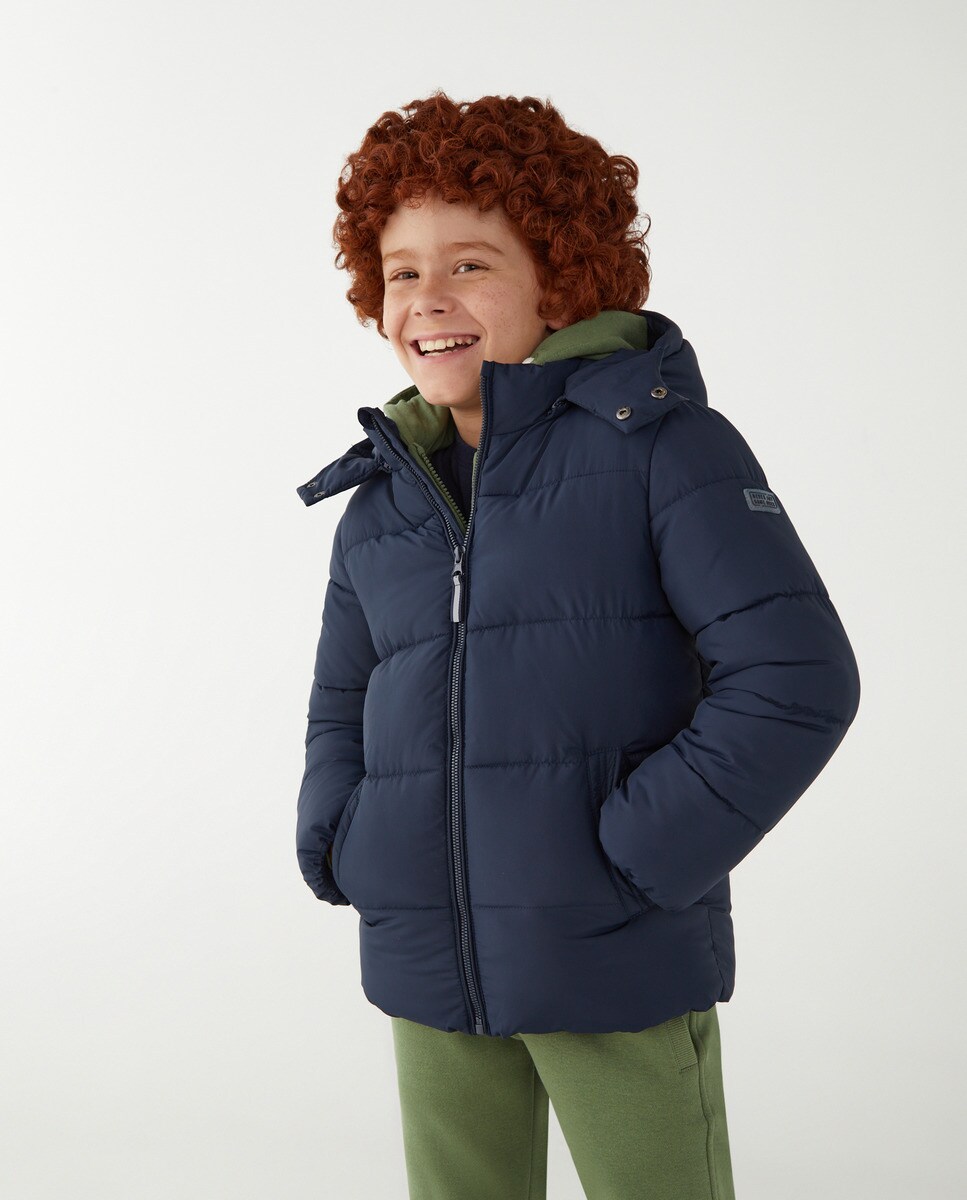 Parka basique matelassée unie