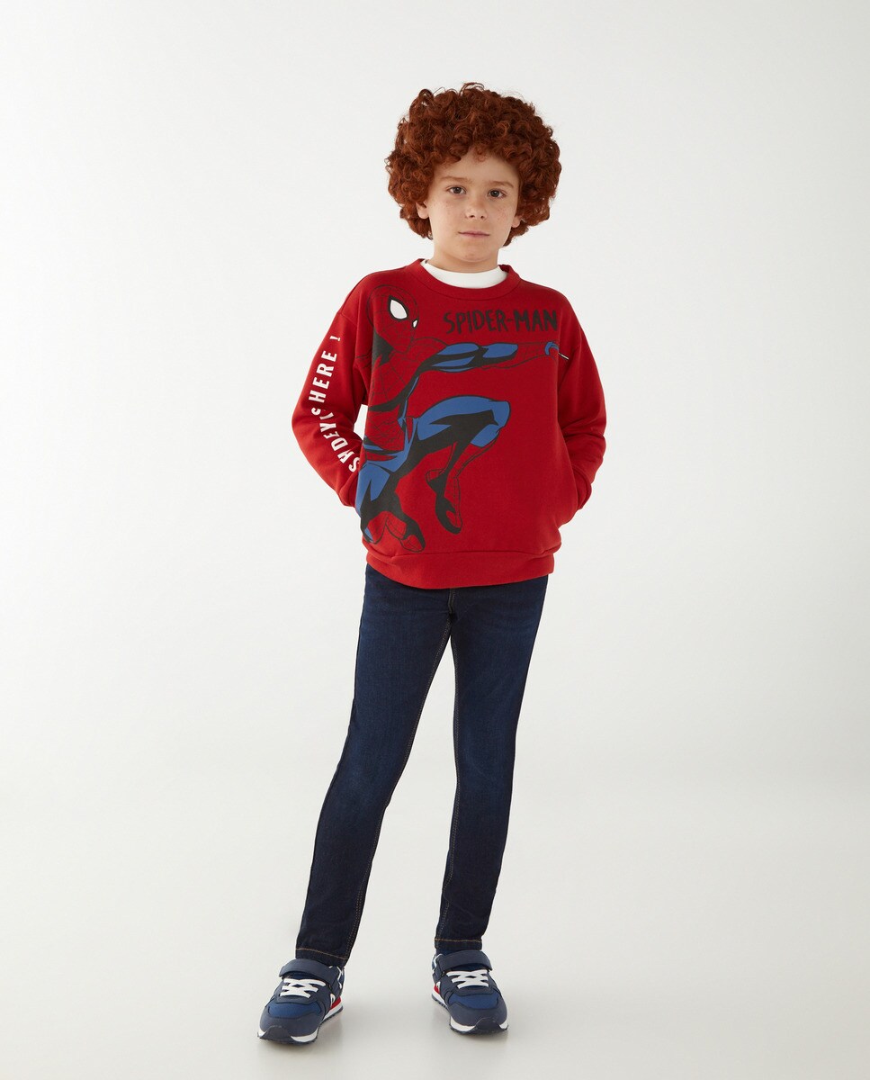 Sweat imprimé devant Spiderman