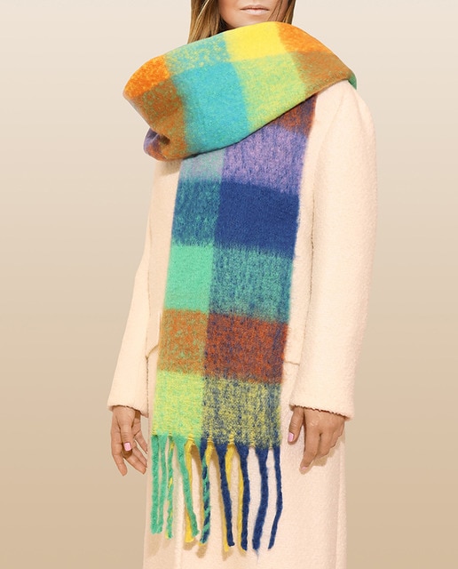 Imagen 0 de Maxi-bufanda mujer color iris