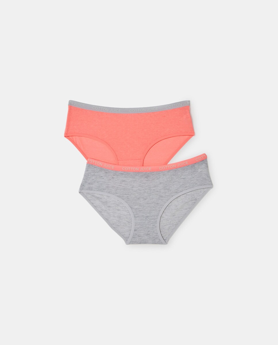Lot de 2 culottes unies
