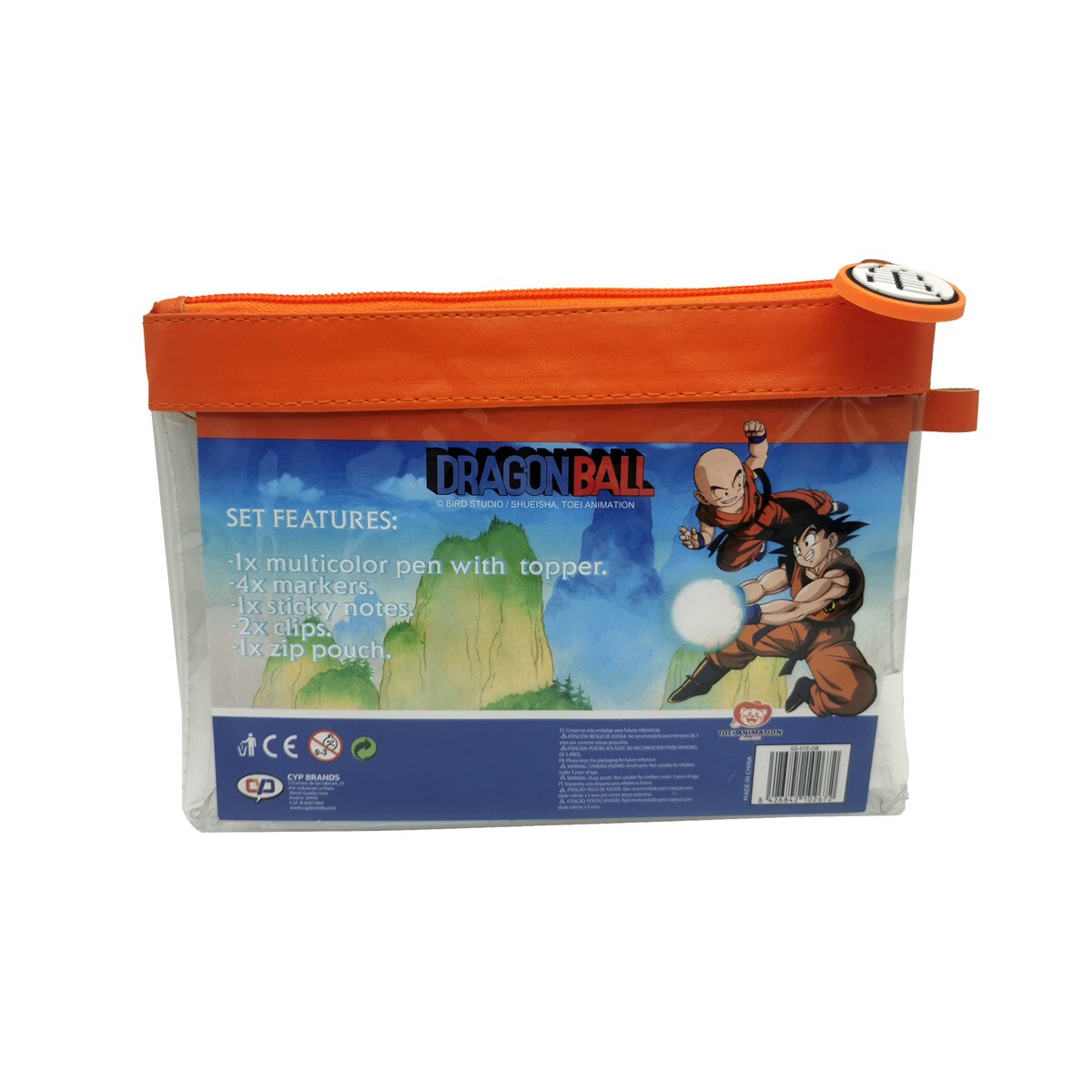 Conjunto de Acessórios Jumbo com Material de Papelaria Dragon Ball - Azul/Multicolor. 3