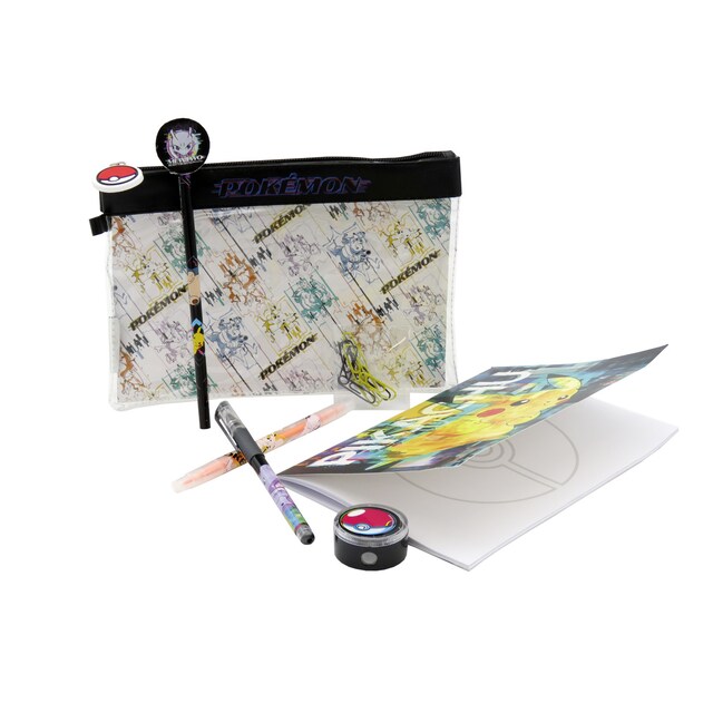 Imagen 0 de Set portatodo con material de papeleria Pokémon CyP Brands necgo multicolor