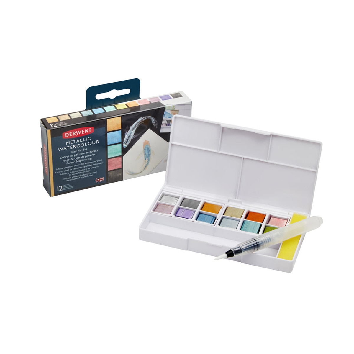 Imagem 0 de Conjunto de Viagem de Tintas Metallic em 12 Pastilhas