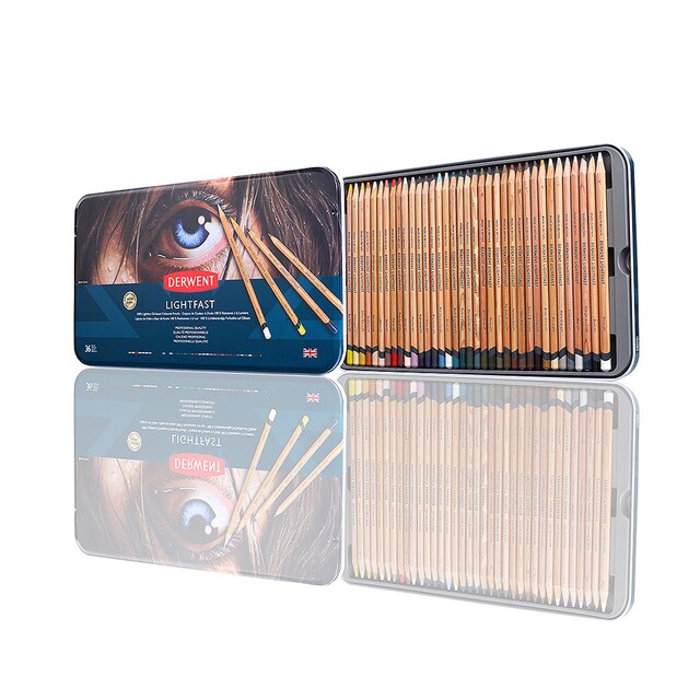 Imagem 0 de Caixa Metálica de 36 Lápis Lightfast (Resistentes à Luz)