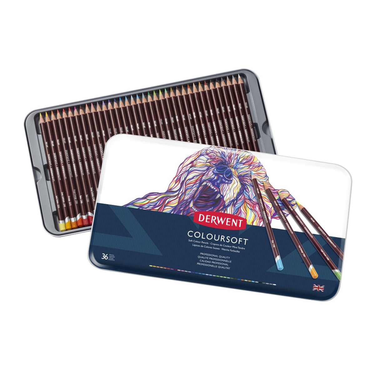 Caixa Metálica de 36 Lápis Coloursoft 1