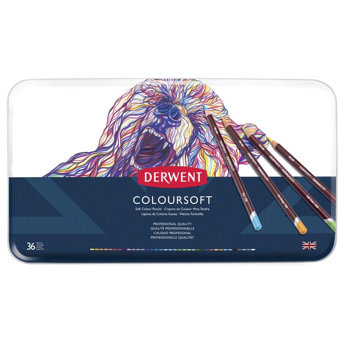 Caixa Metálica de 36 Lápis Coloursoft 2