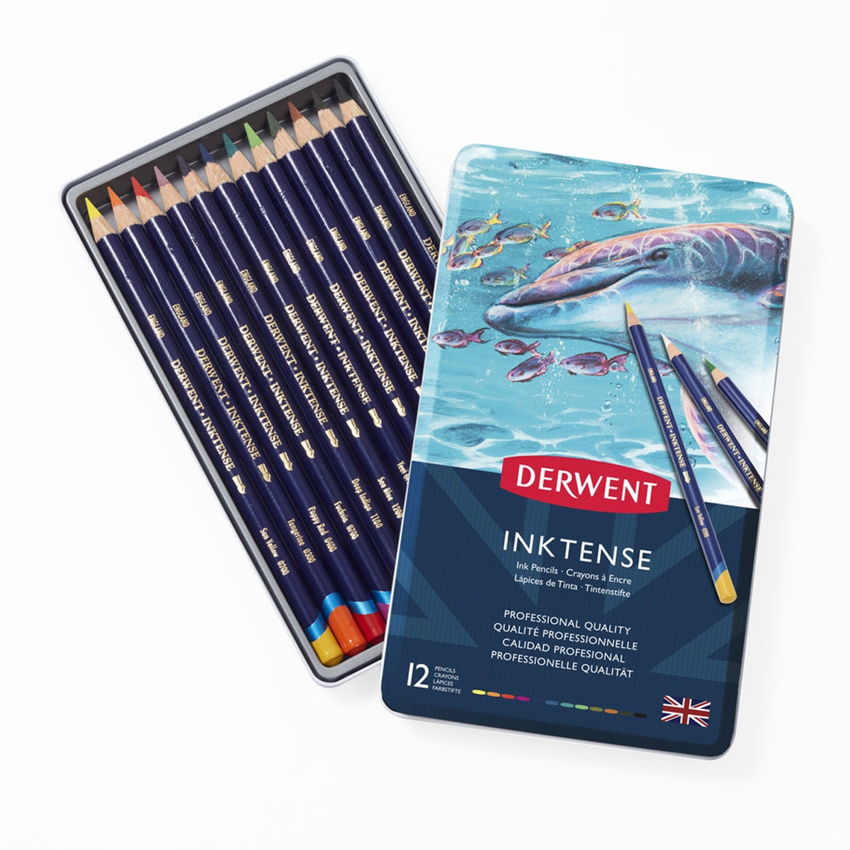 Caixa Metálica de 12 Lápis Inktense 1