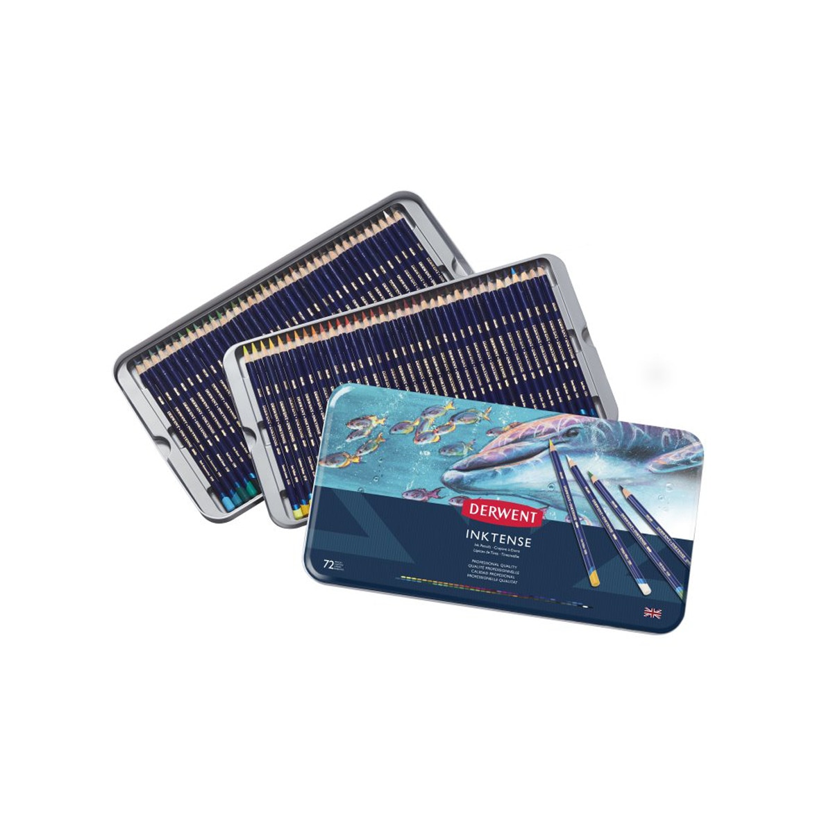 Imagem 0 de Caixa Metálica de 72 Lápis Inktense