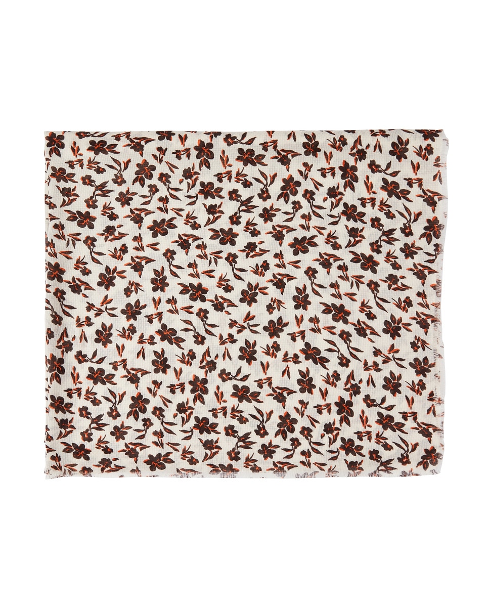 Foulard à motif sur fond