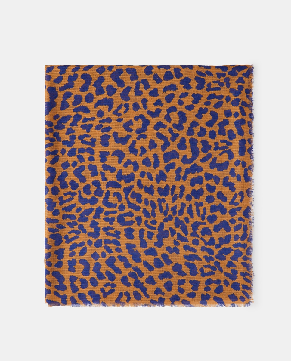 Foulard imprimé fleurs sur fond