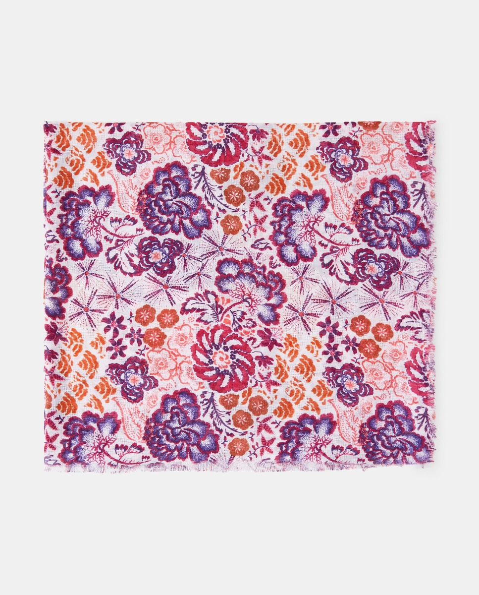 Foulard à imprimé fleurs