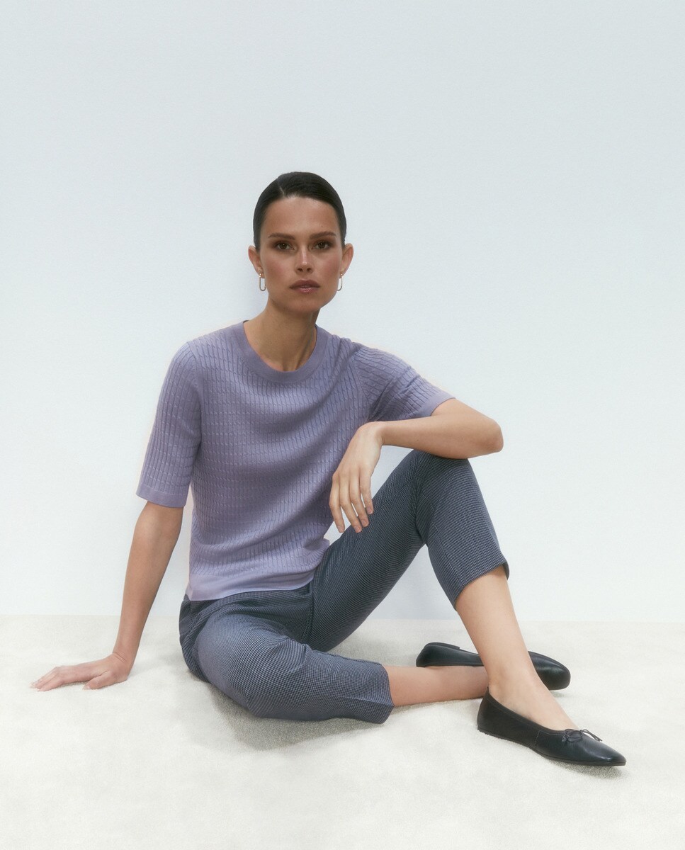 Pull fantaisie à torsades