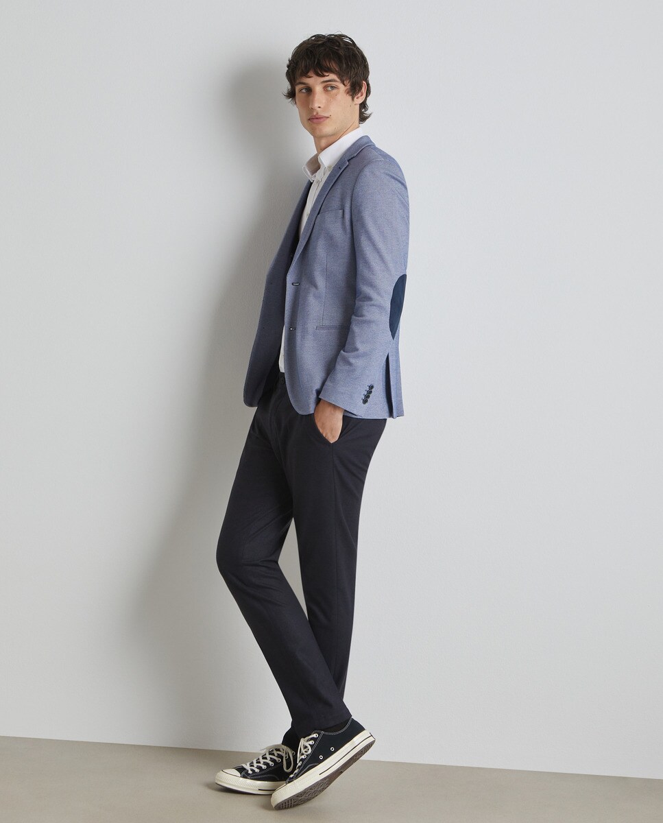 Blazer en maille piquée