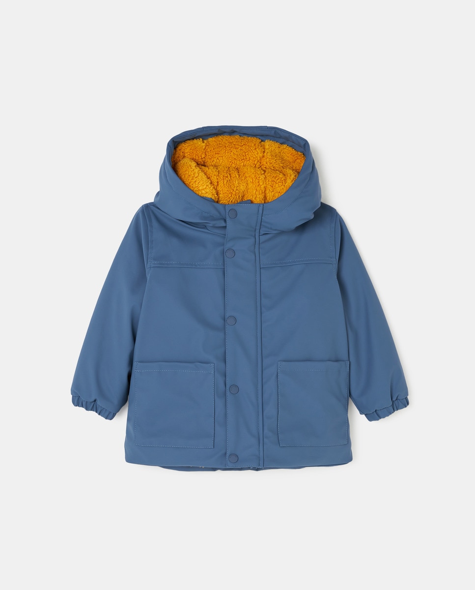 Parka légère enduite unie