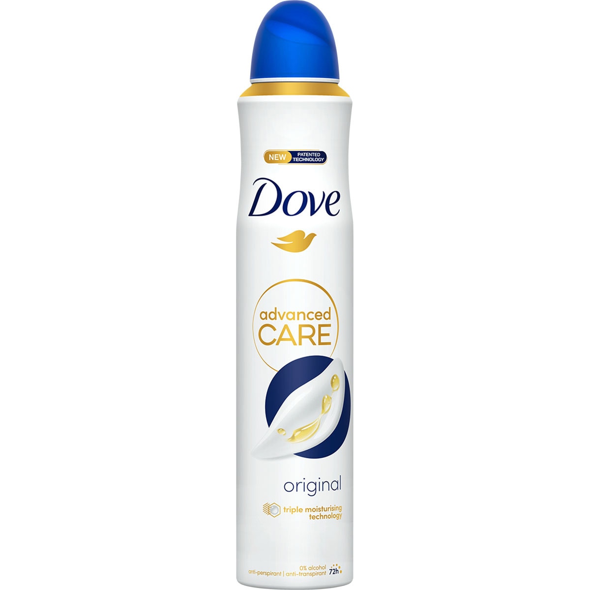 Advanced Care desodorante Original 0% alcohol anti-transpirante 72h spray 200 ml