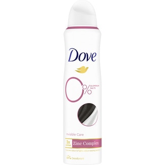 desodorante Invisible Care 2xAction Zinc Complex 0% sales de aluminio spray 150 ml - Dove