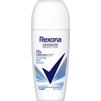 Advanced Protection desodorante roll-on + Motionsense Cotton Dry 72h Unisex envase 50 ml 0% alcohol - Rexona