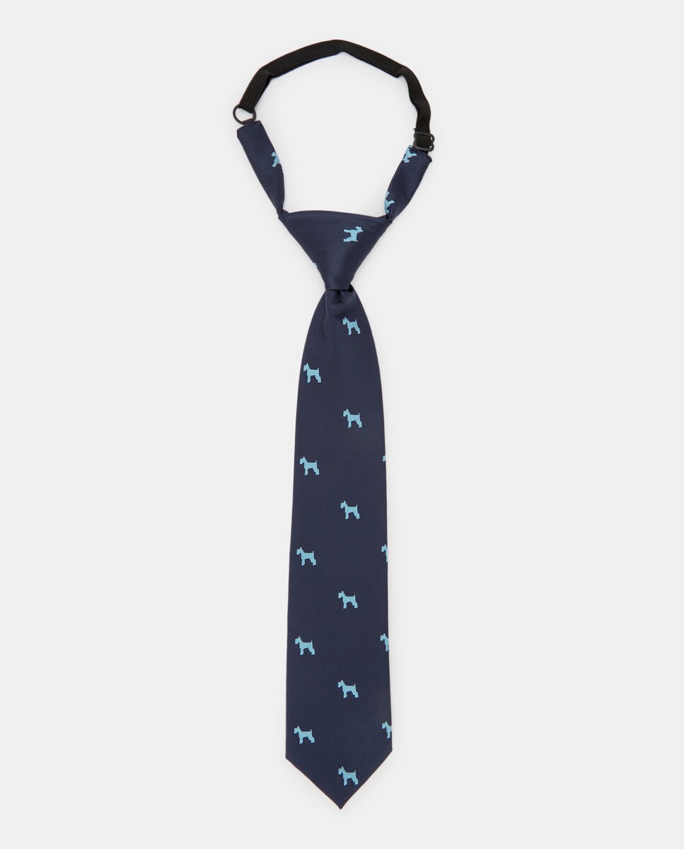 Cravate n?ud à imprimé chiens