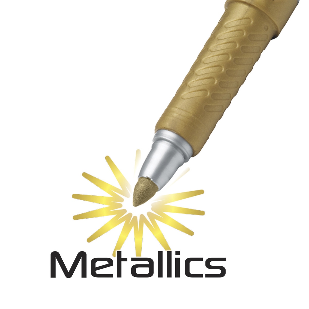 Pack 5 Marcadores Permanentes  Marking Metallic  BIC 6
