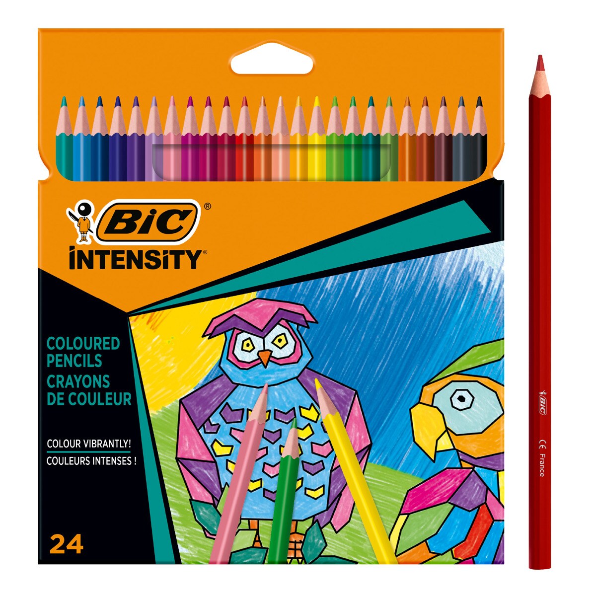 Pack de 24 Lápis de Cores para Colorir, Mina Intensity - 1,3 mm Multicolor-1
