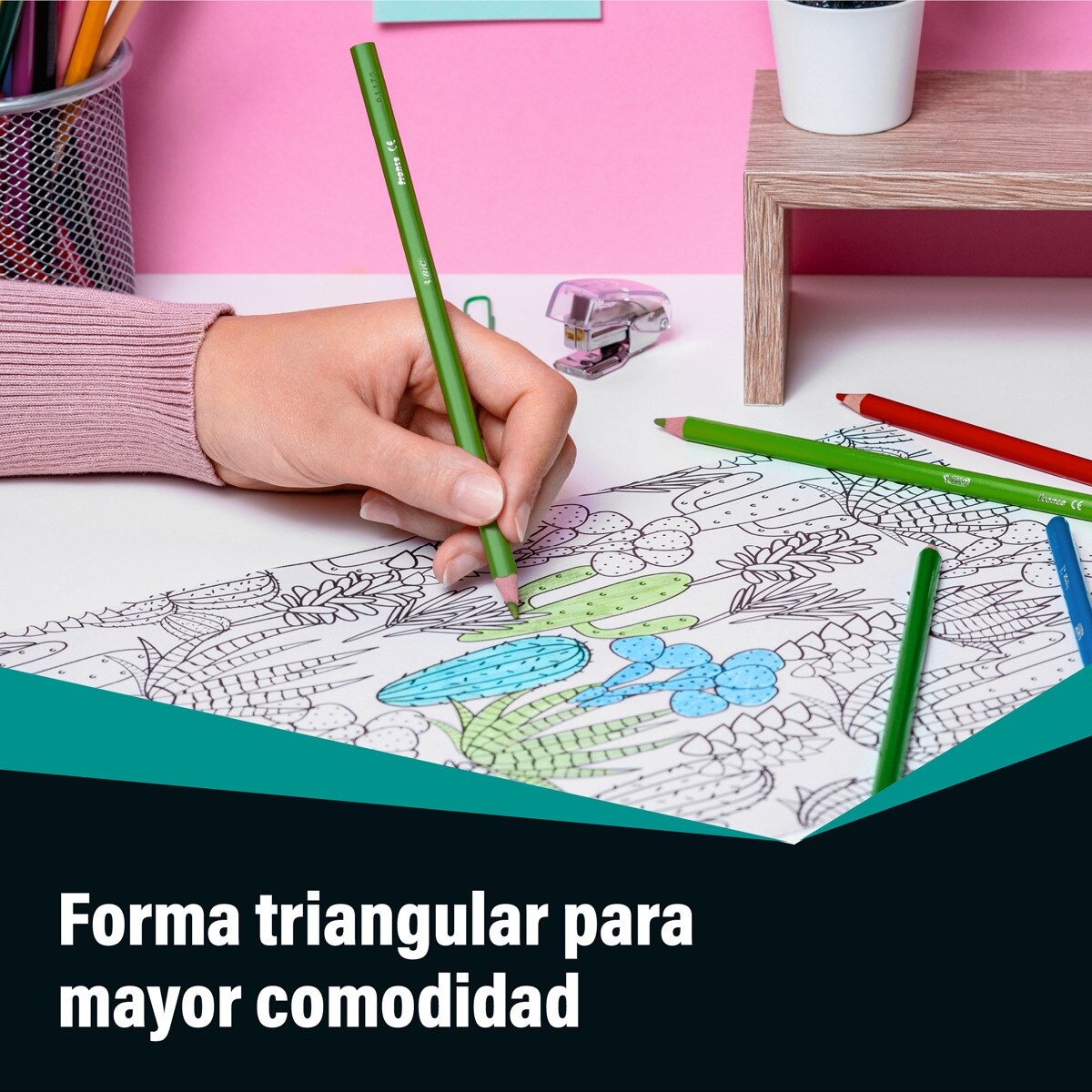 Pack de 24 Lápis de Cores para Colorir, Mina Intensity - 1,3 mm Multicolor-3