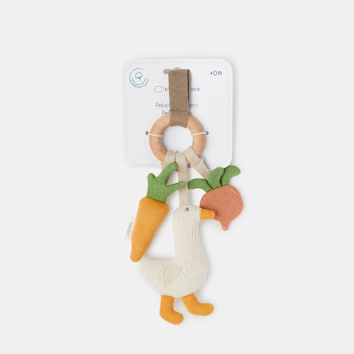 Roca Mordedor Happy Fam de Algodão Orgânico Multicolor-3