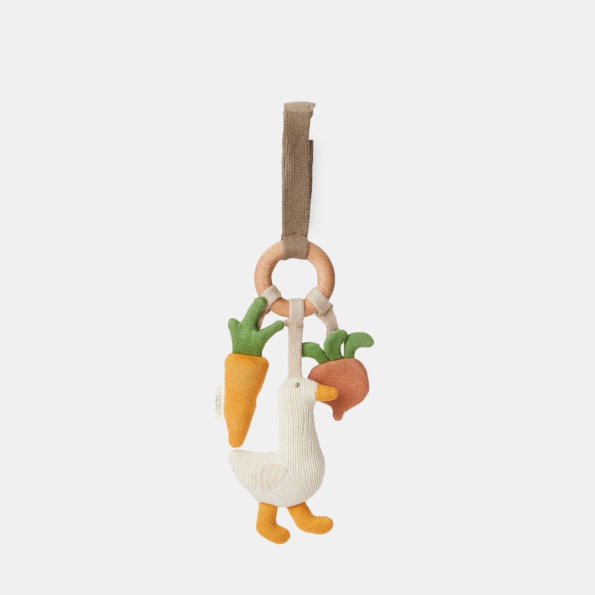 Roca Mordedor Happy Fam de Algodão Orgânico Multicolor-1