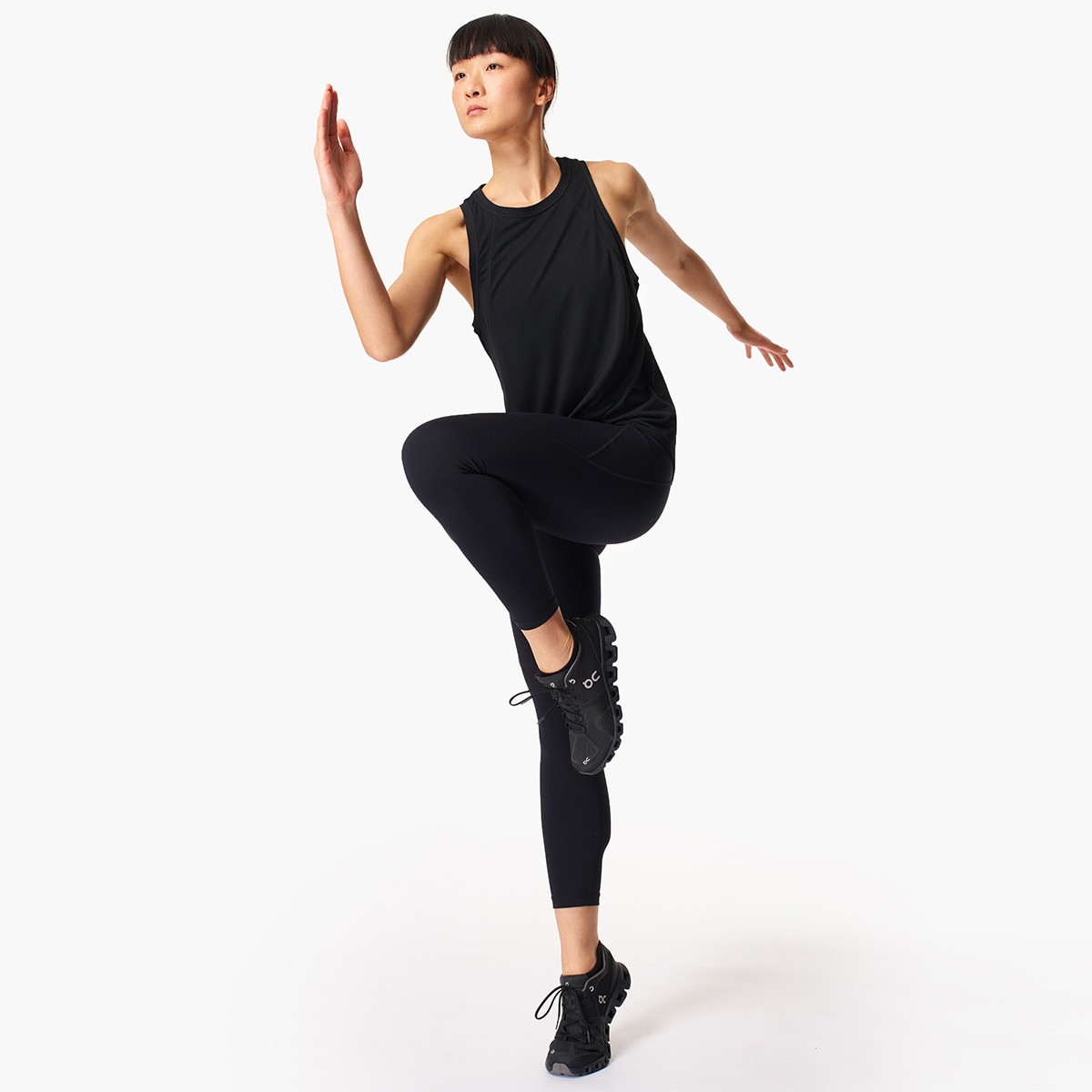 Leggings de Mulher Power 7/8 Workout Preto-4
