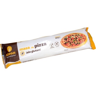 masa para pizza sin gluten y vegana envase 250 g - Adpan